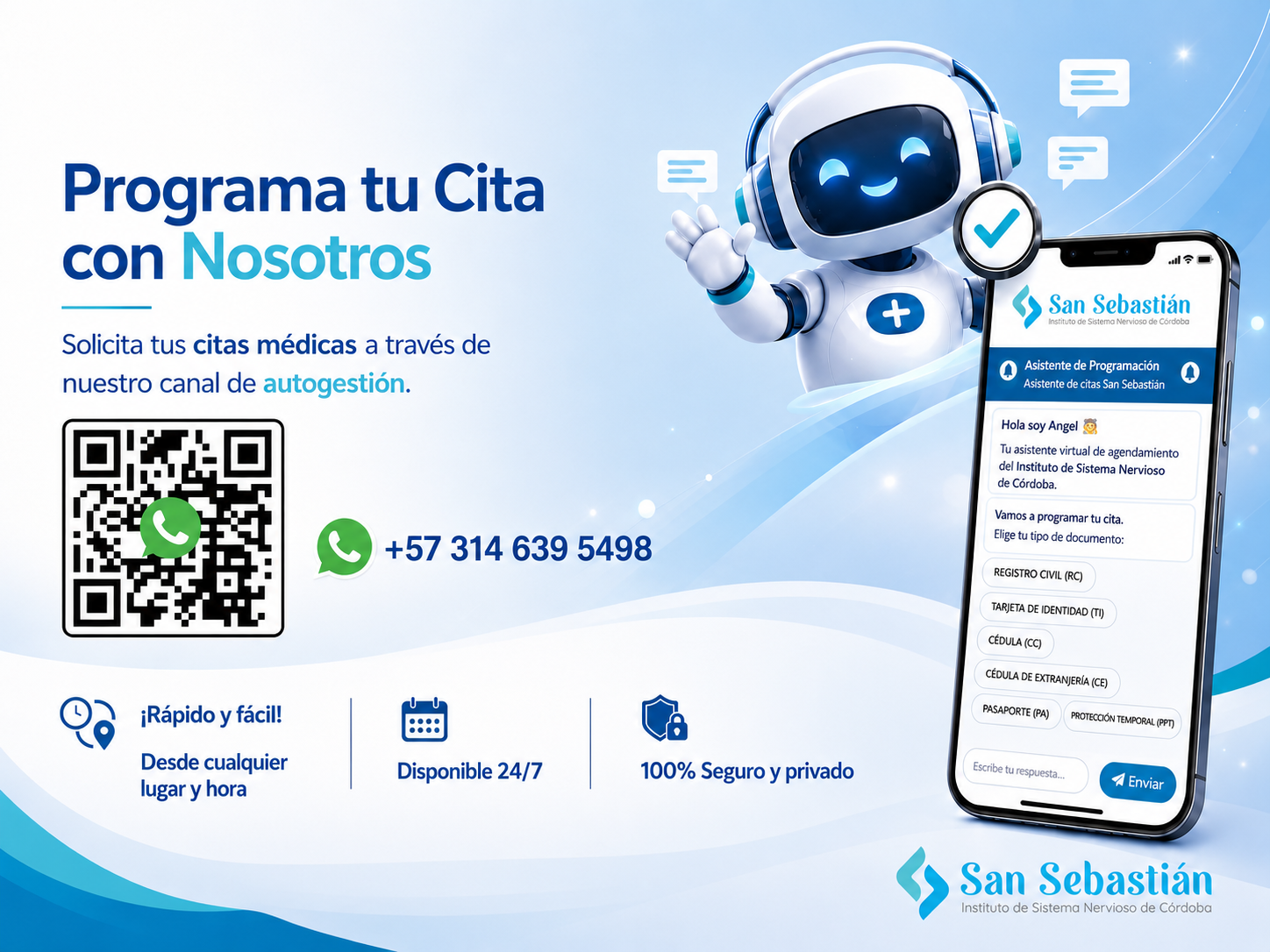Banner programa tu cita San Sebastián - Instituto de Sistema Nervioso de Córdoba
